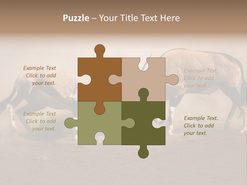 Gazella Antelope Movement PowerPoint Template