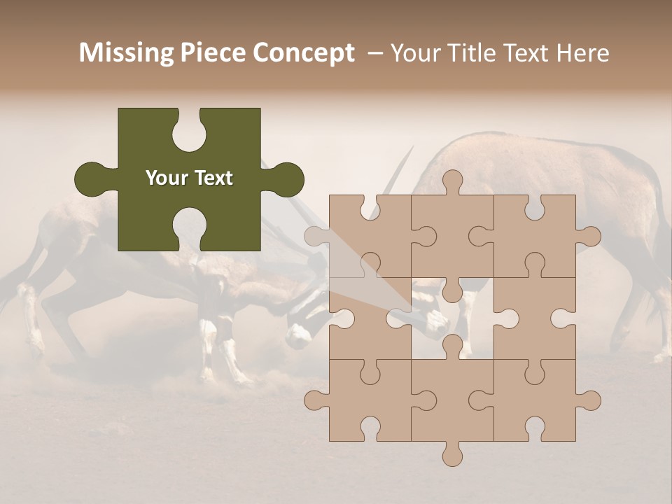 Gazella Antelope Movement PowerPoint Template