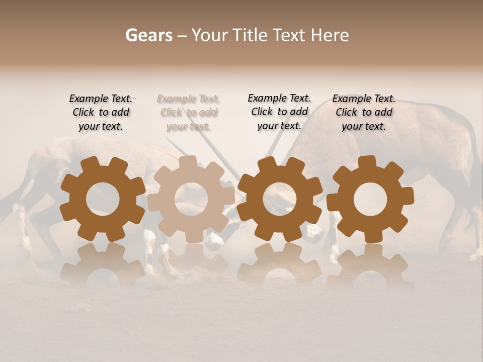 Gazella Antelope Movement PowerPoint Template