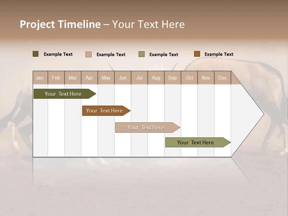 Gazella Antelope Movement PowerPoint Template