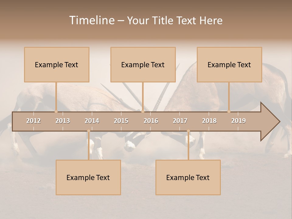 Gazella Antelope Movement PowerPoint Template