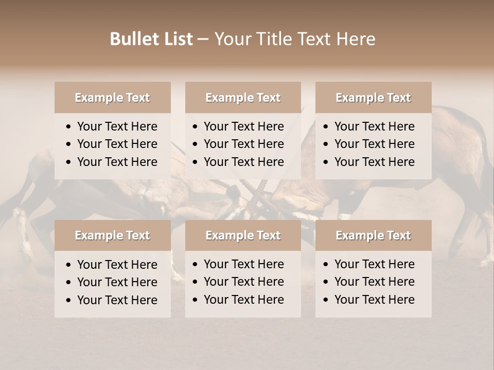 Gazella Antelope Movement PowerPoint Template