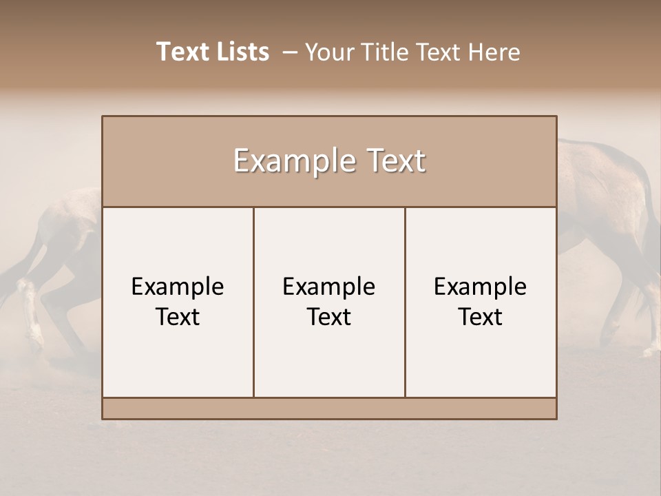 Gazella Antelope Movement PowerPoint Template