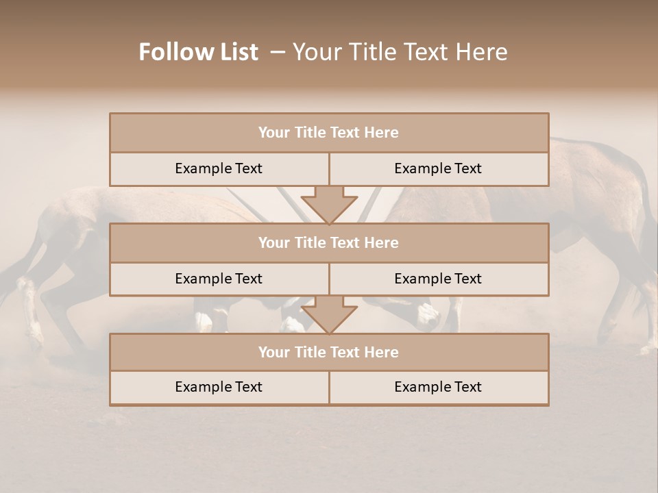 Gazella Antelope Movement PowerPoint Template