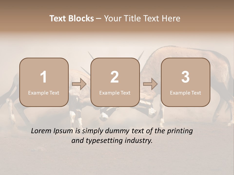 Gazella Antelope Movement PowerPoint Template