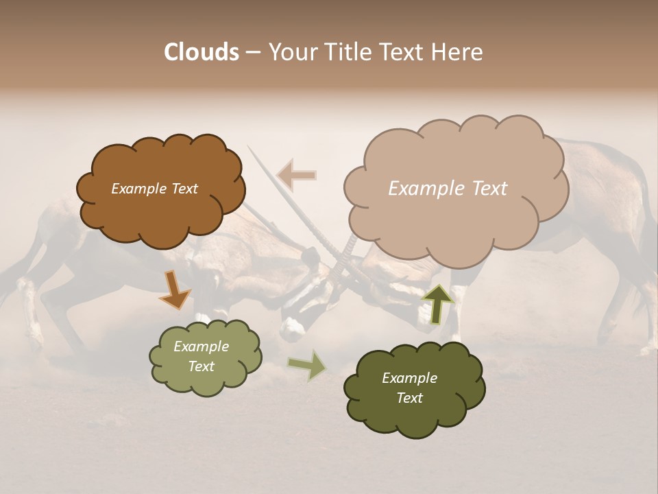 Gazella Antelope Movement PowerPoint Template