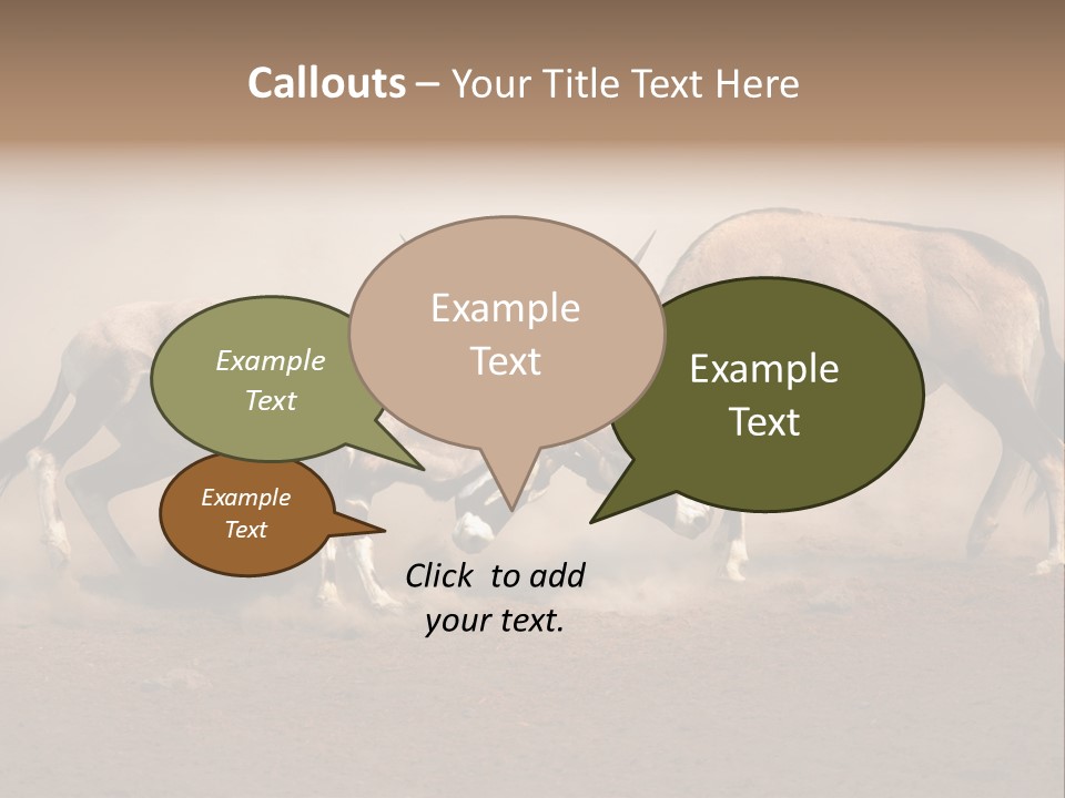 Gazella Antelope Movement PowerPoint Template