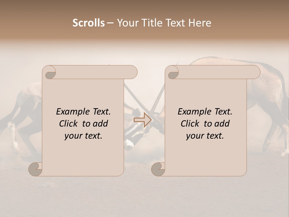 Gazella Antelope Movement PowerPoint Template