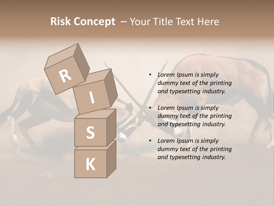 Gazella Antelope Movement PowerPoint Template
