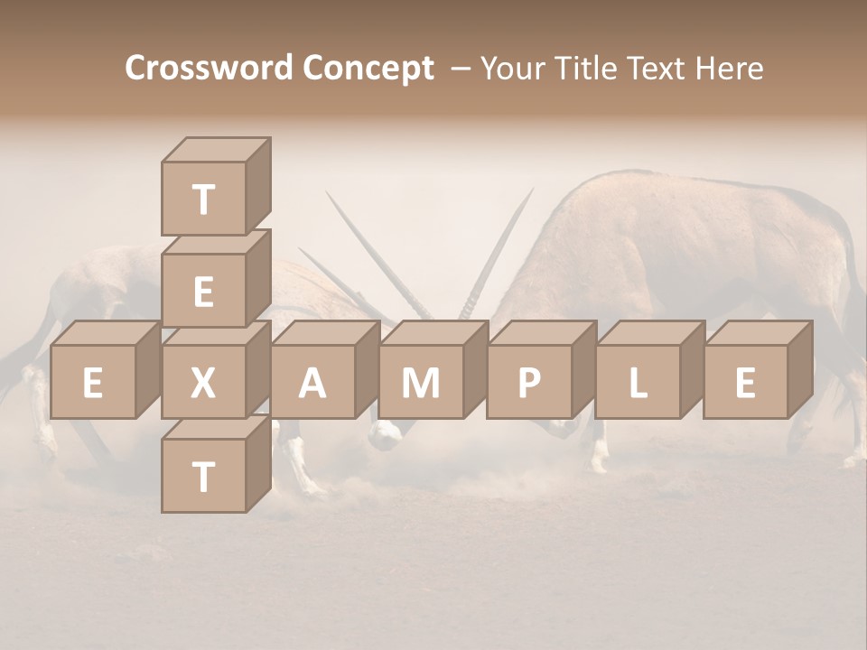 Gazella Antelope Movement PowerPoint Template