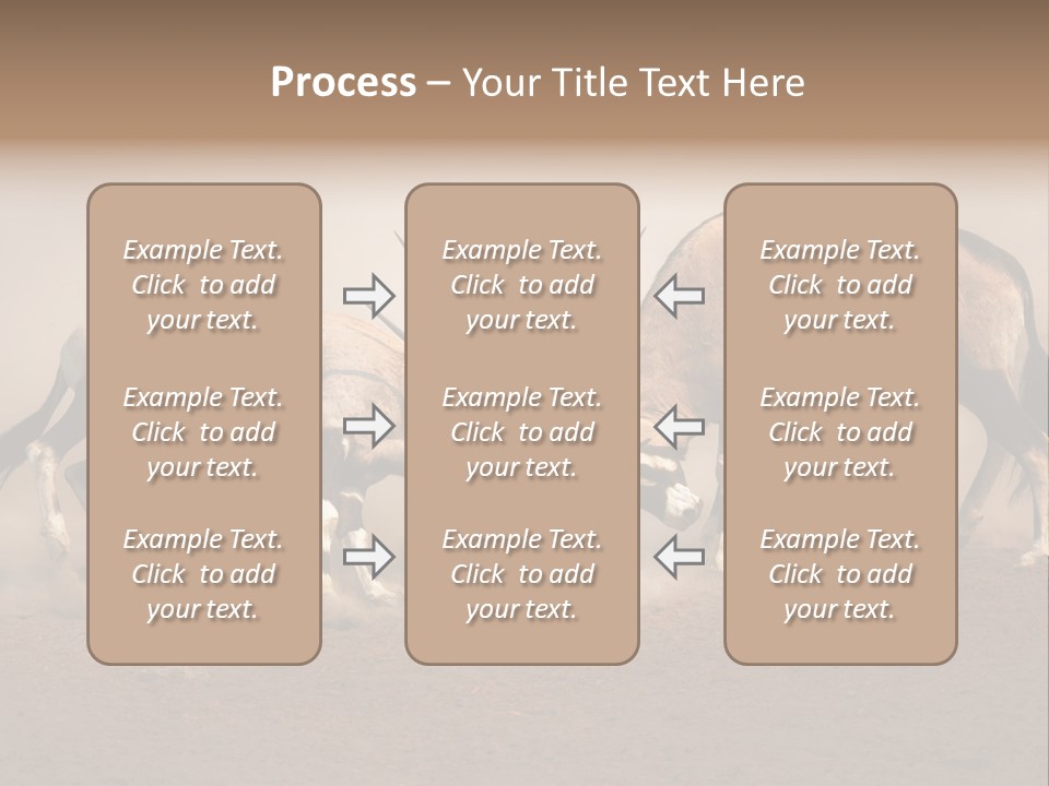 Gazella Antelope Movement PowerPoint Template