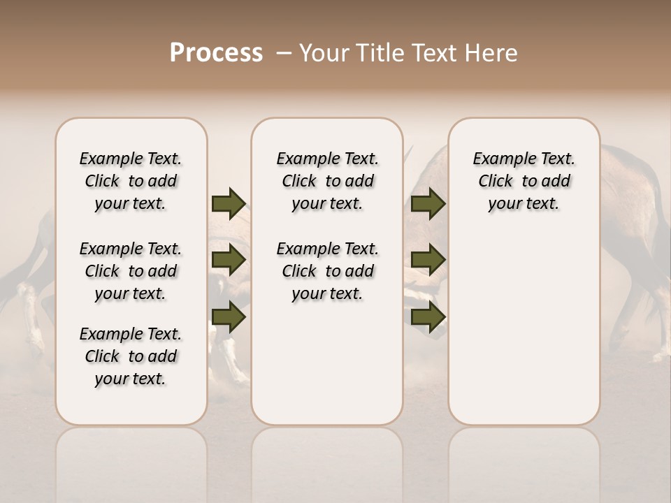 Gazella Antelope Movement PowerPoint Template
