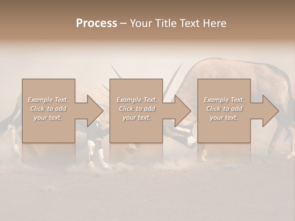 Gazella Antelope Movement PowerPoint Template