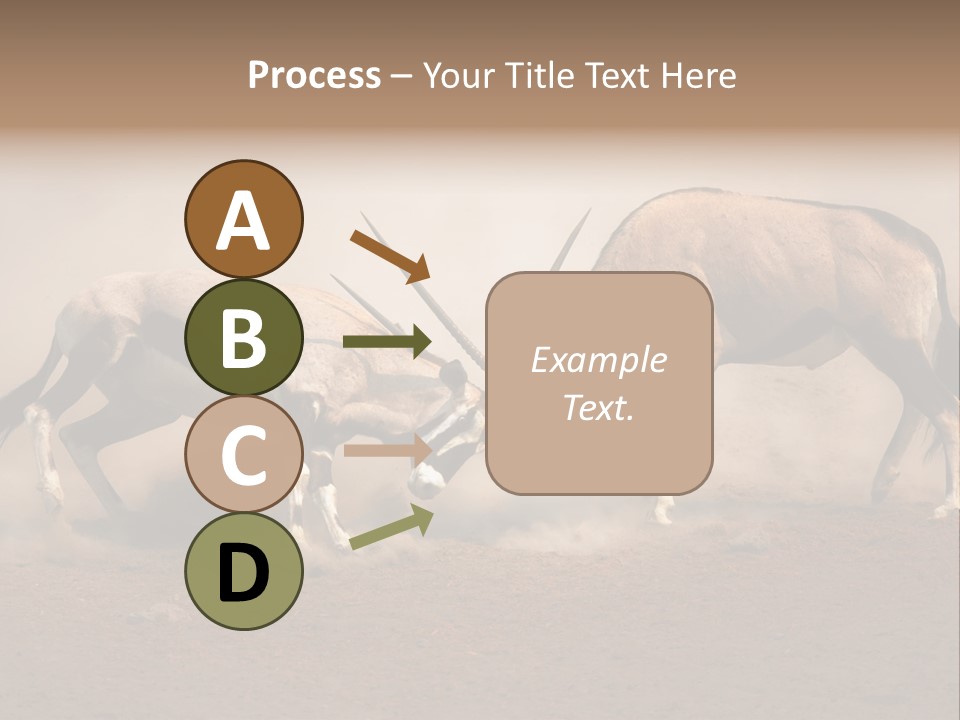 Gazella Antelope Movement PowerPoint Template