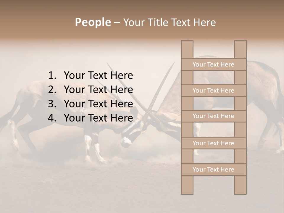 Gazella Antelope Movement PowerPoint Template