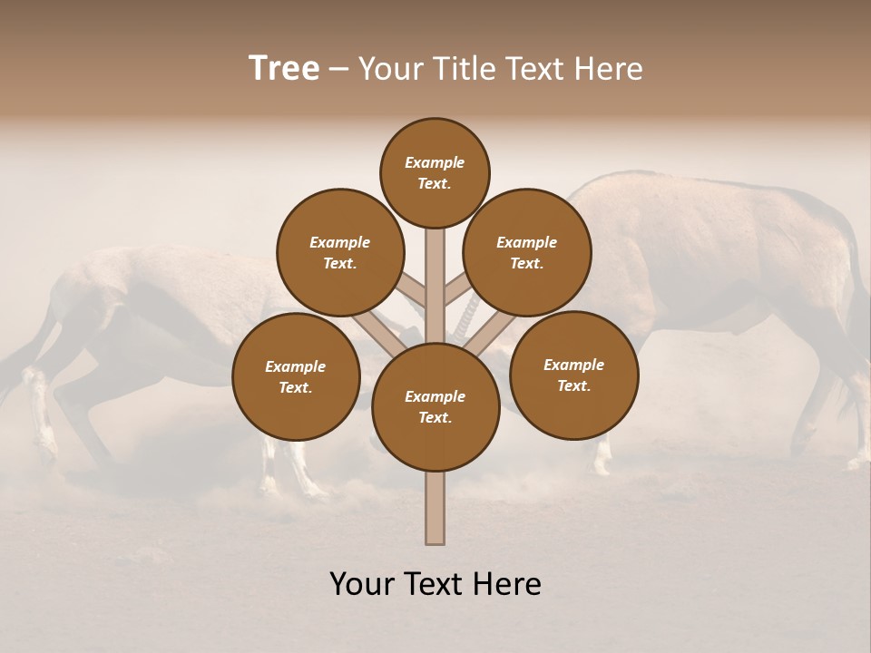 Gazella Antelope Movement PowerPoint Template