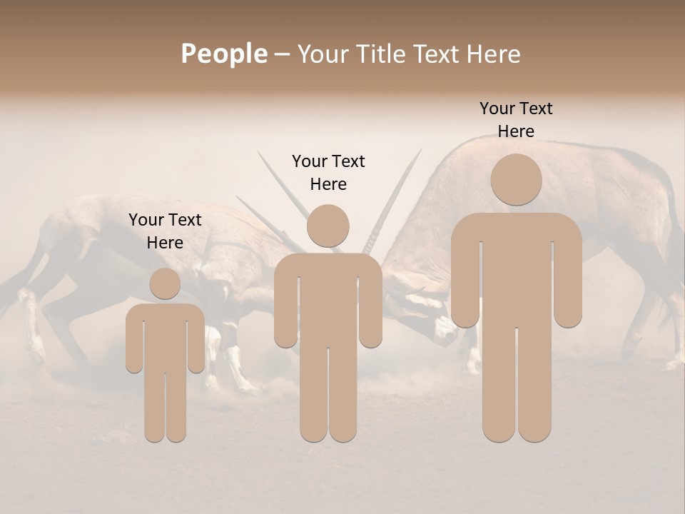 Gazella Antelope Movement PowerPoint Template