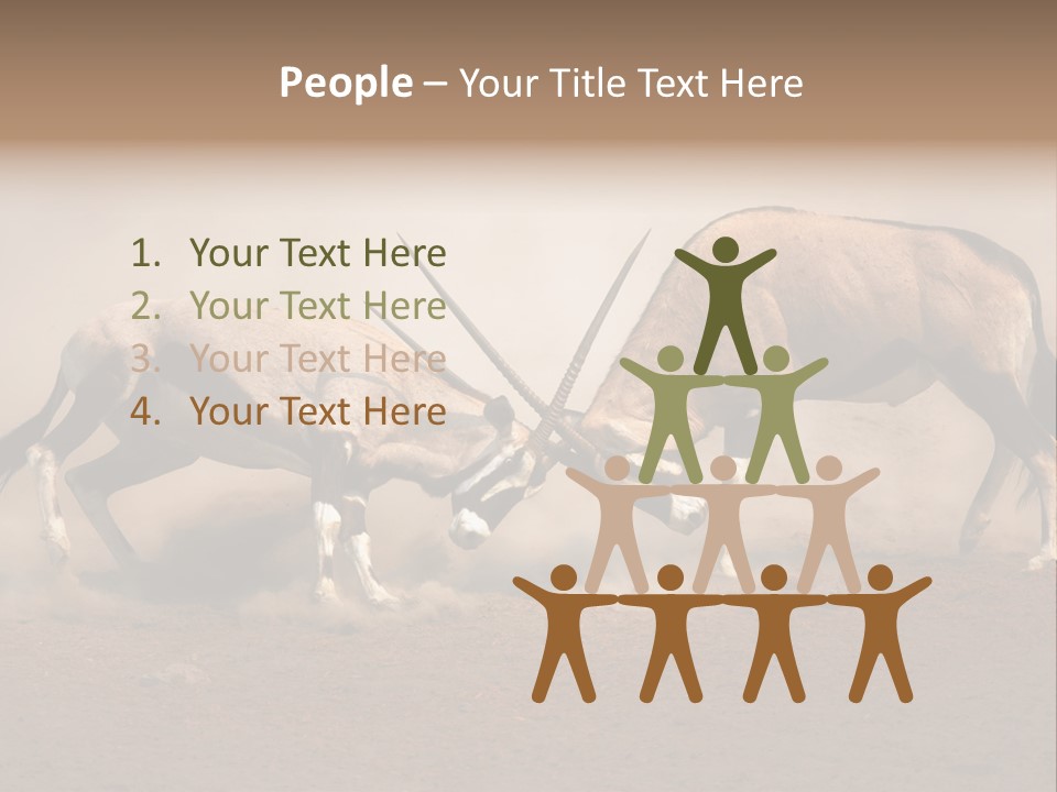 Gazella Antelope Movement PowerPoint Template