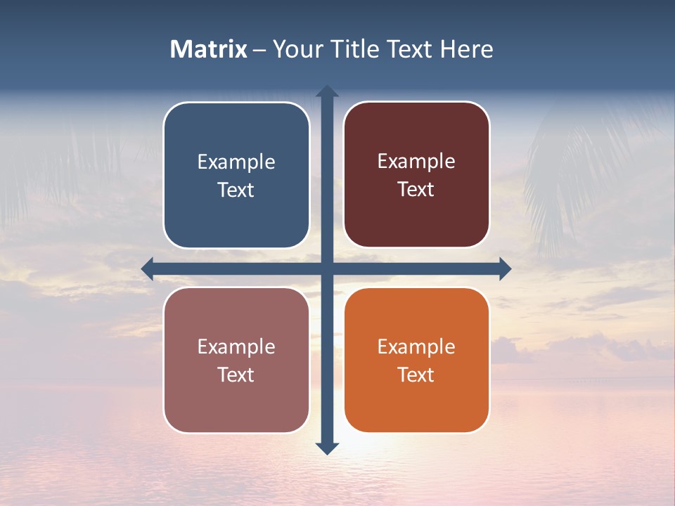 Vacation Sea Scenic PowerPoint Template