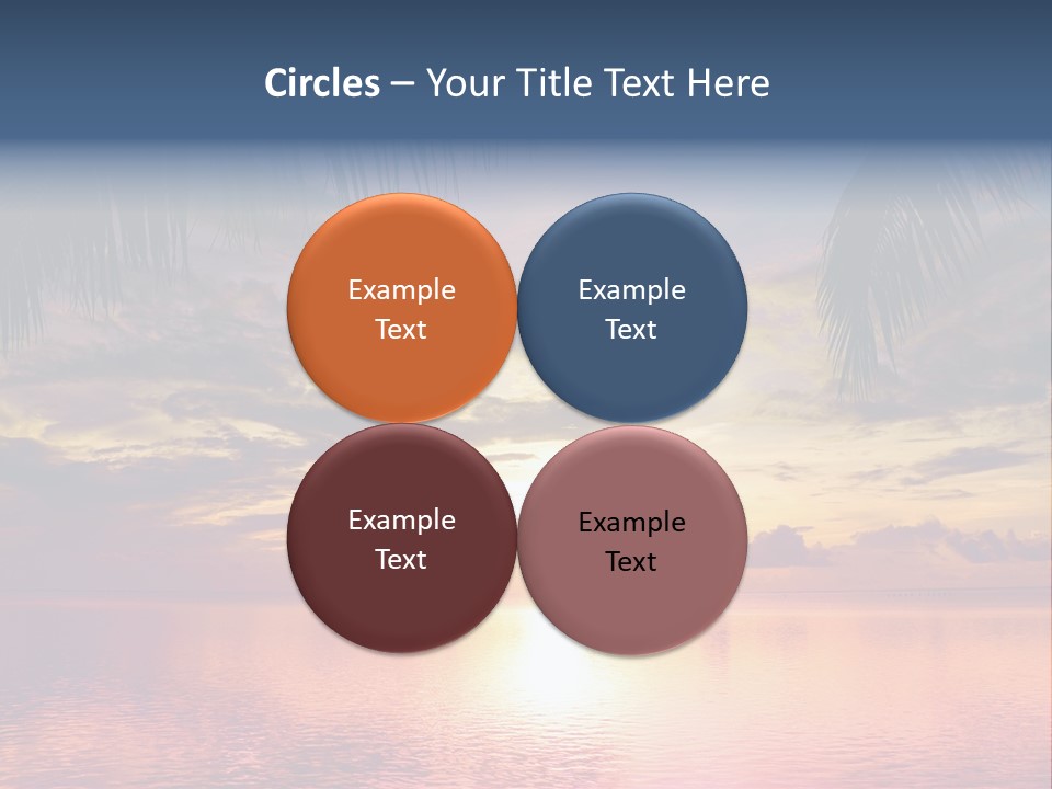 Vacation Sea Scenic PowerPoint Template