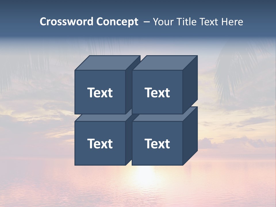 Vacation Sea Scenic PowerPoint Template