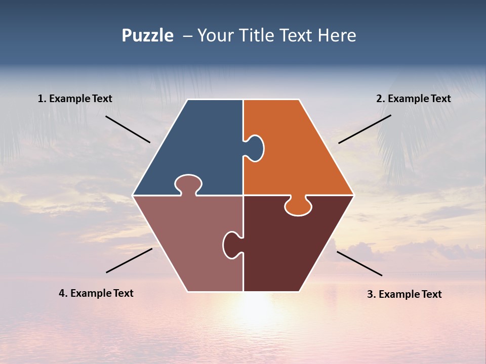 Vacation Sea Scenic PowerPoint Template