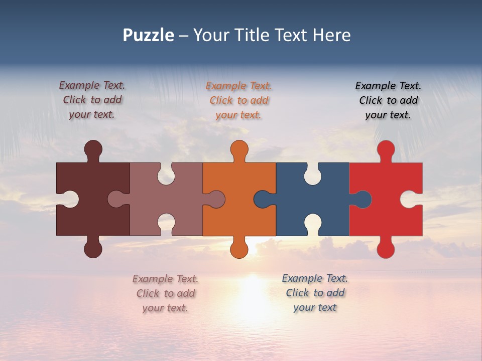 Vacation Sea Scenic PowerPoint Template