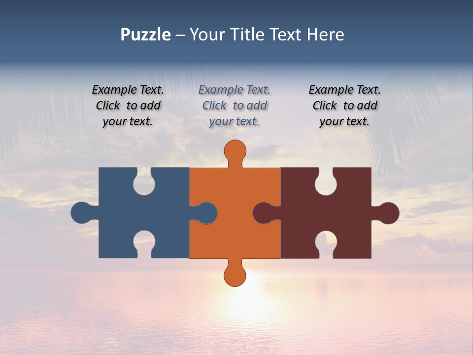 Vacation Sea Scenic PowerPoint Template