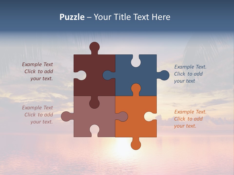 Vacation Sea Scenic PowerPoint Template