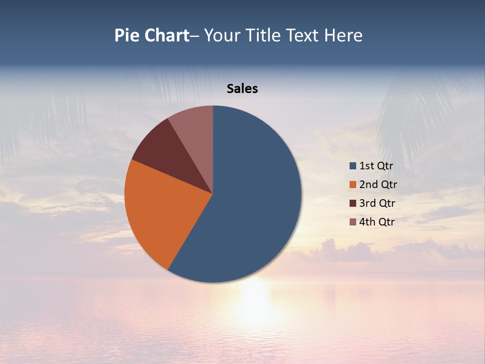 Vacation Sea Scenic PowerPoint Template