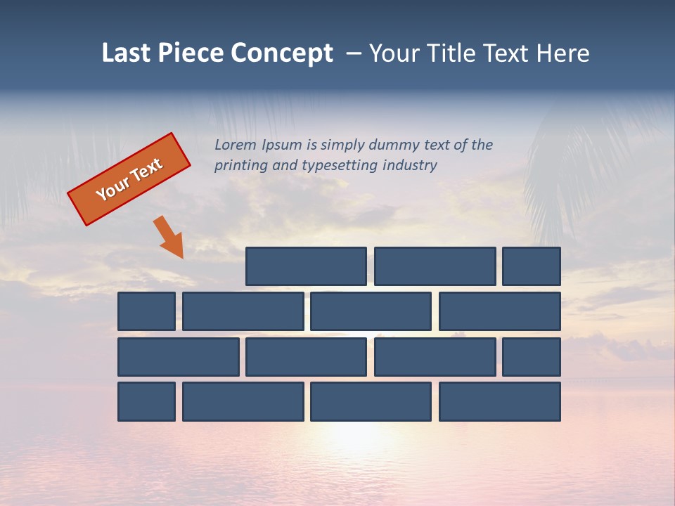 Vacation Sea Scenic PowerPoint Template