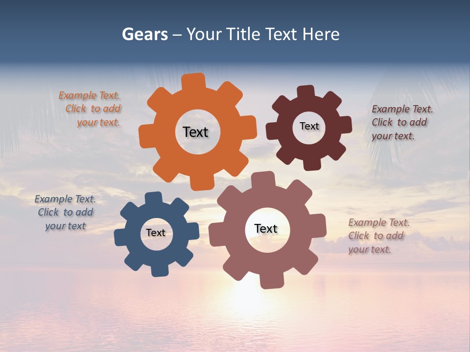 Vacation Sea Scenic PowerPoint Template