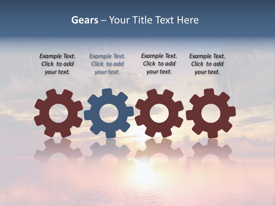 Vacation Sea Scenic PowerPoint Template