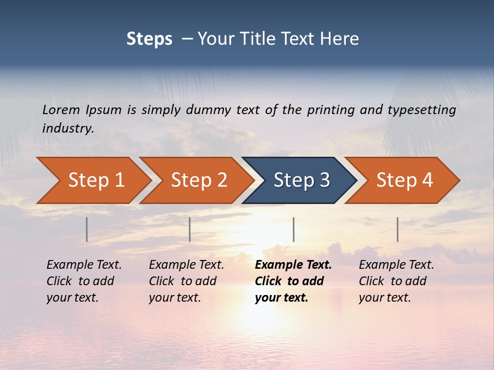 Vacation Sea Scenic PowerPoint Template