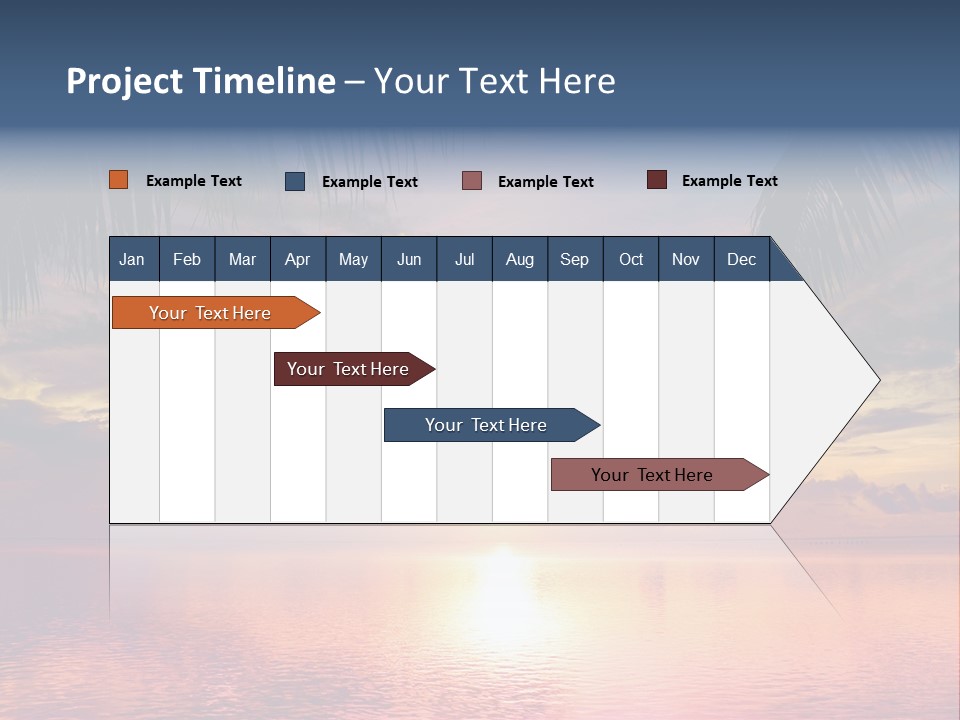 Vacation Sea Scenic PowerPoint Template