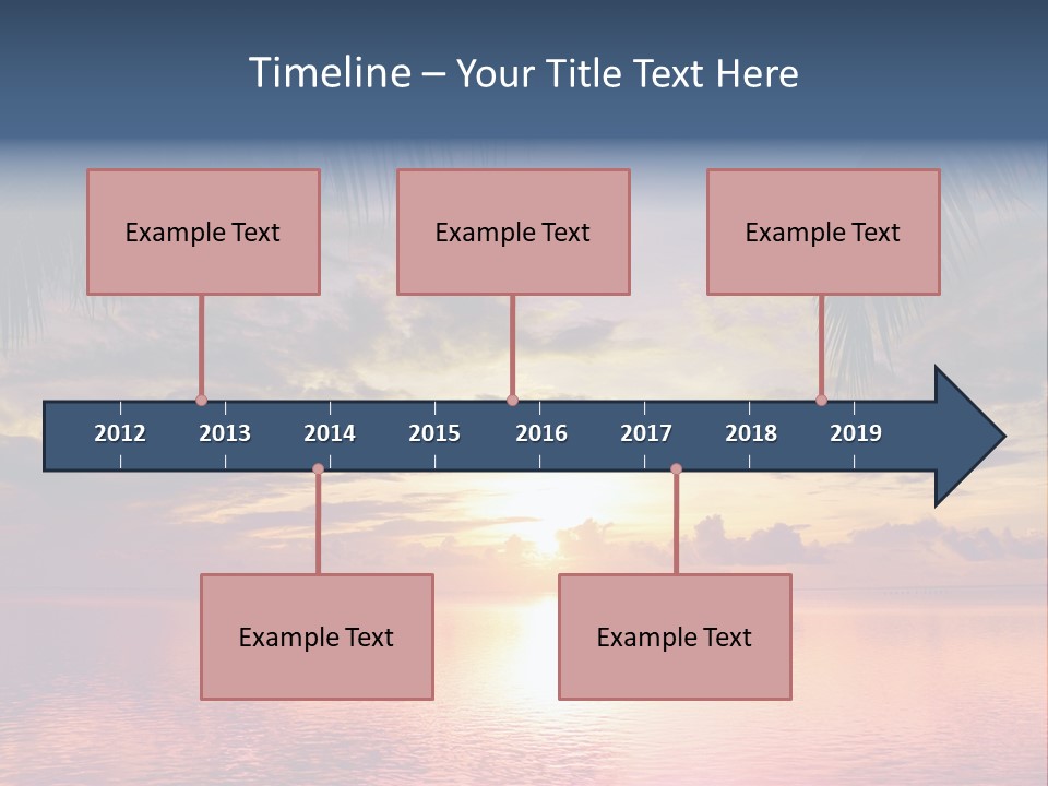 Vacation Sea Scenic PowerPoint Template