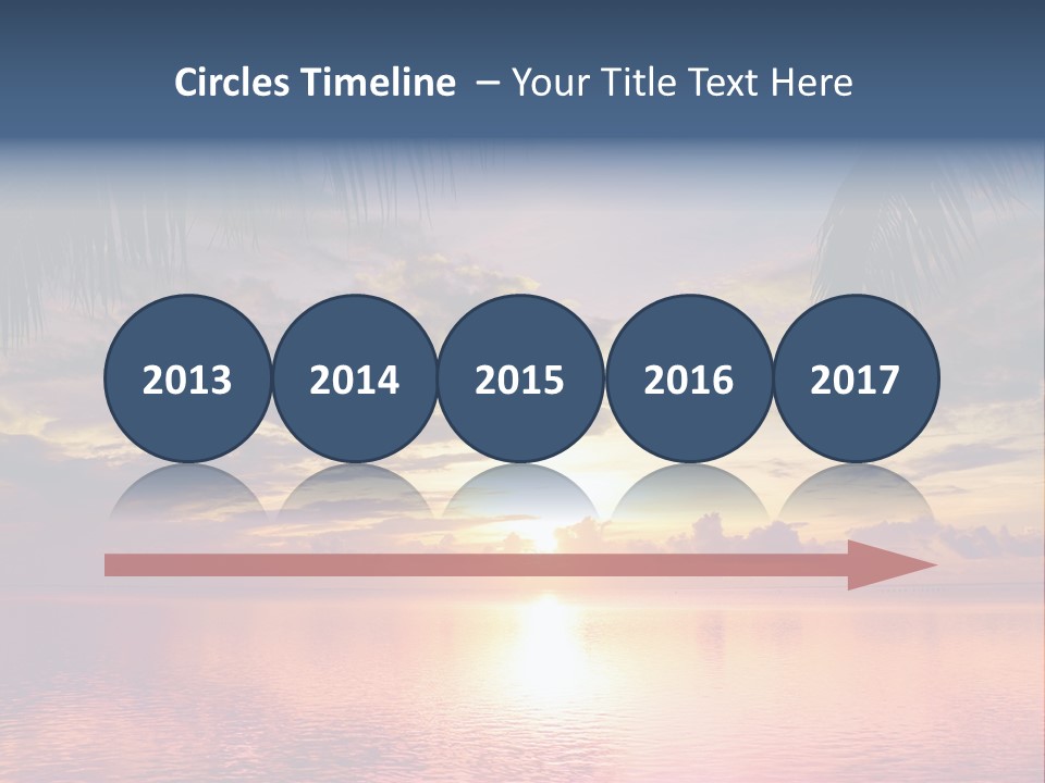 Vacation Sea Scenic PowerPoint Template