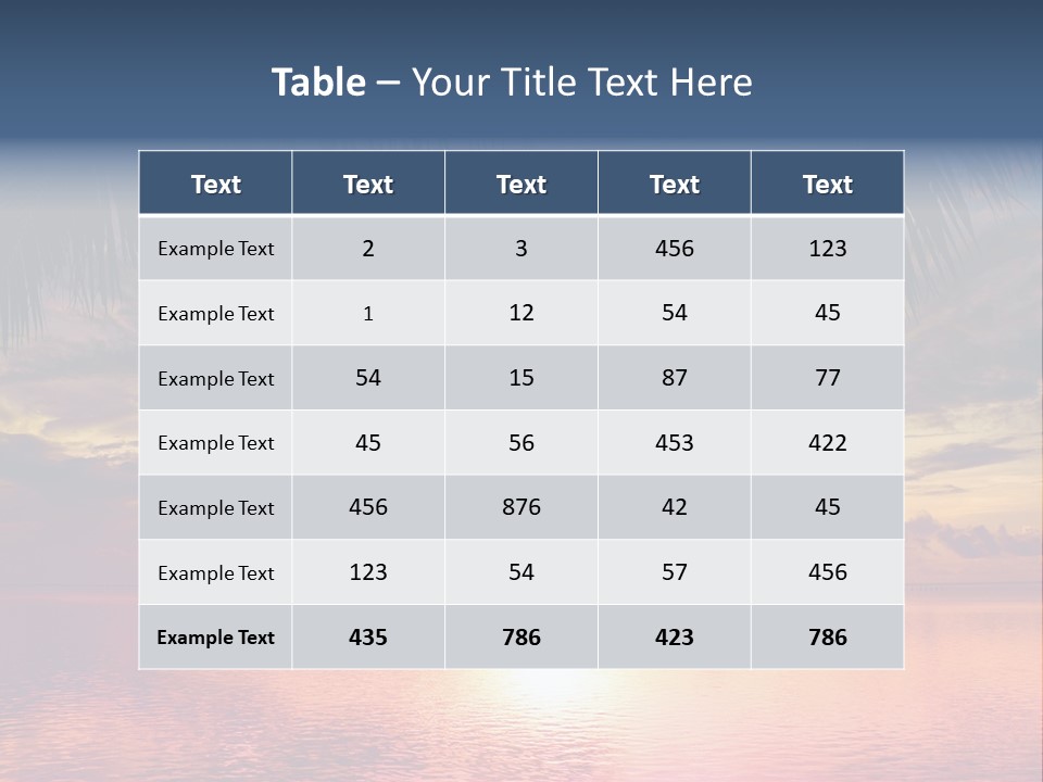 Vacation Sea Scenic PowerPoint Template