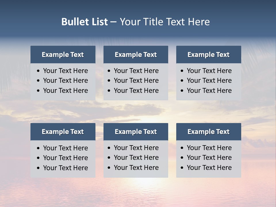 Vacation Sea Scenic PowerPoint Template