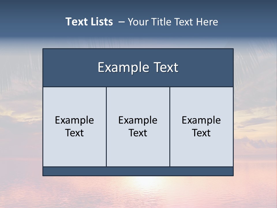 Vacation Sea Scenic PowerPoint Template