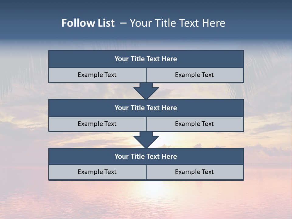 Vacation Sea Scenic PowerPoint Template
