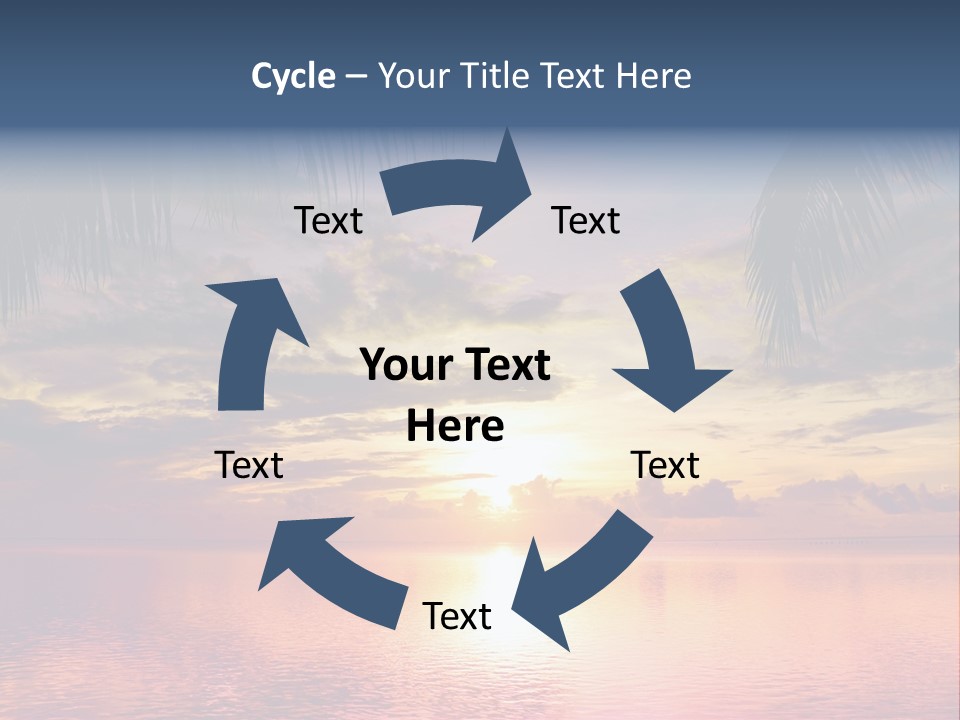 Vacation Sea Scenic PowerPoint Template