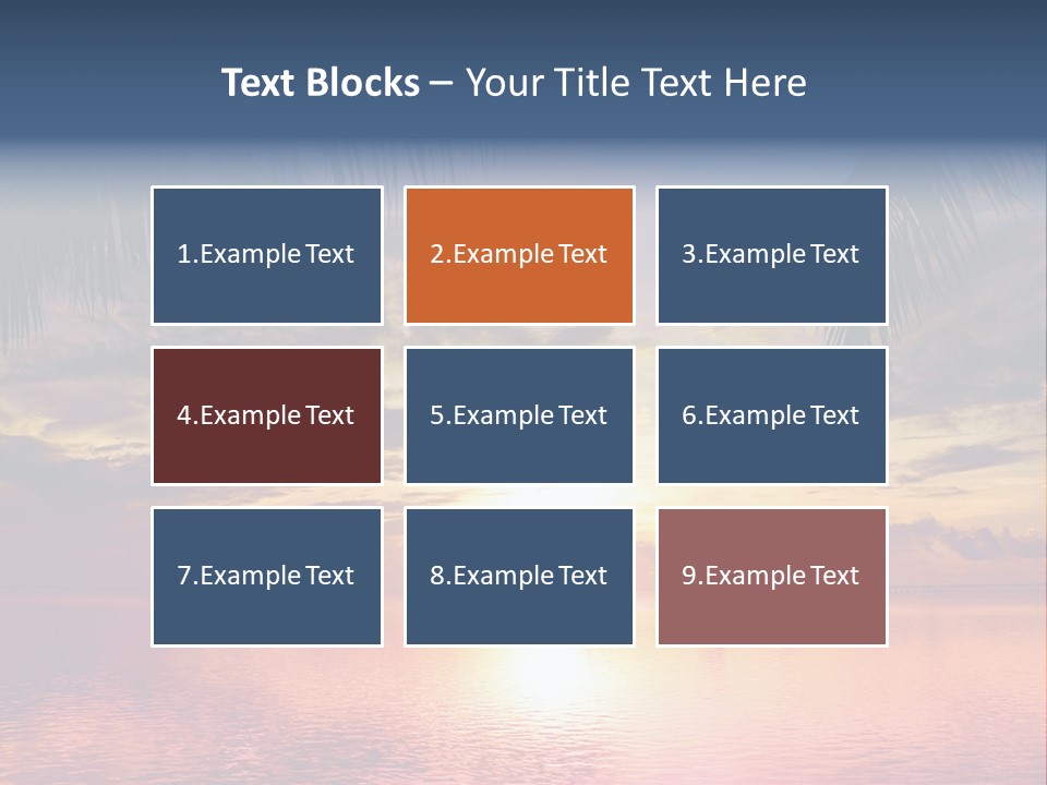 Vacation Sea Scenic PowerPoint Template