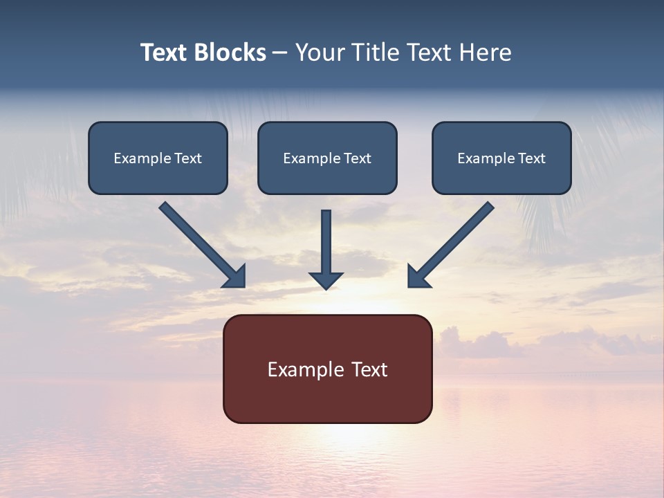 Vacation Sea Scenic PowerPoint Template