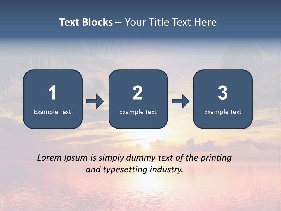 Vacation Sea Scenic PowerPoint Template