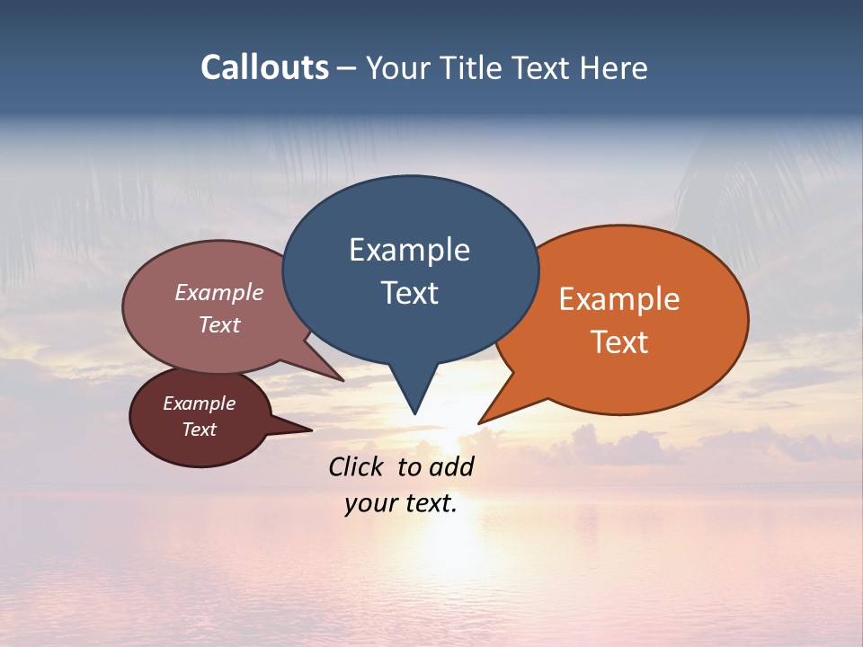 Vacation Sea Scenic PowerPoint Template