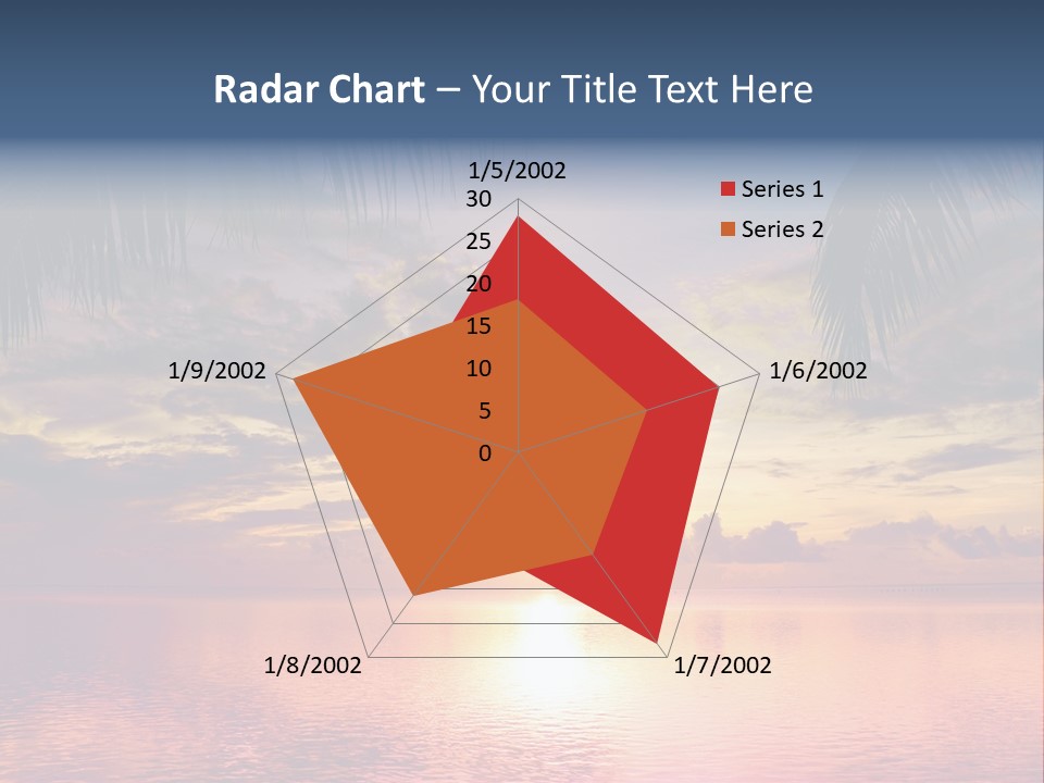 Vacation Sea Scenic PowerPoint Template