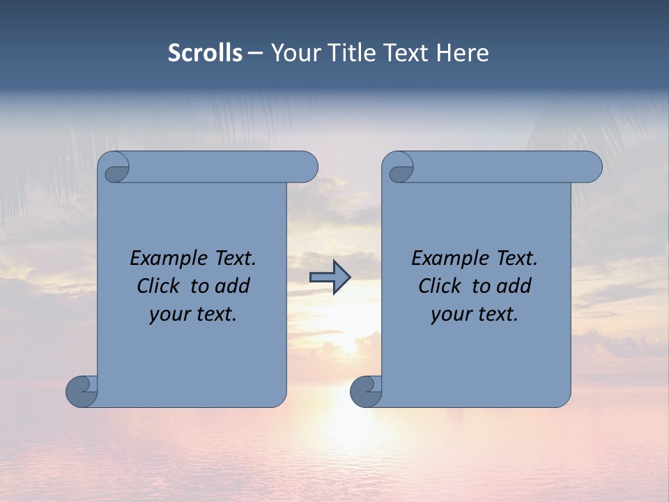 Vacation Sea Scenic PowerPoint Template