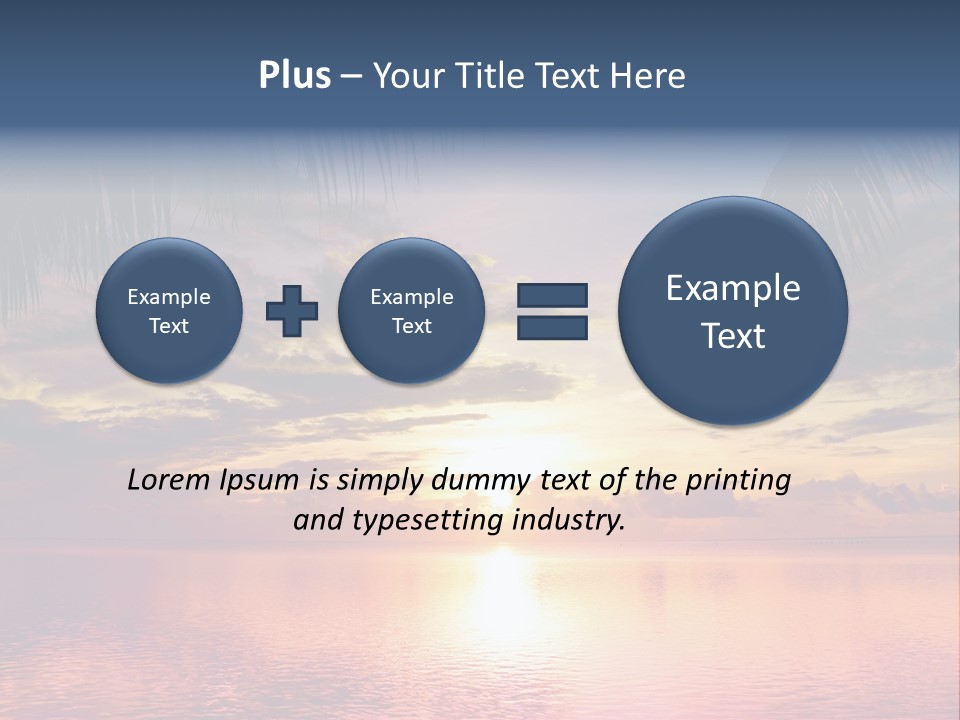 Vacation Sea Scenic PowerPoint Template