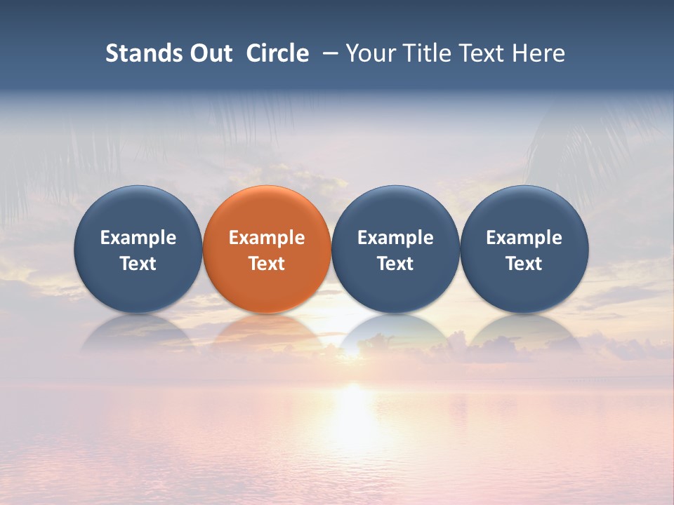 Vacation Sea Scenic PowerPoint Template